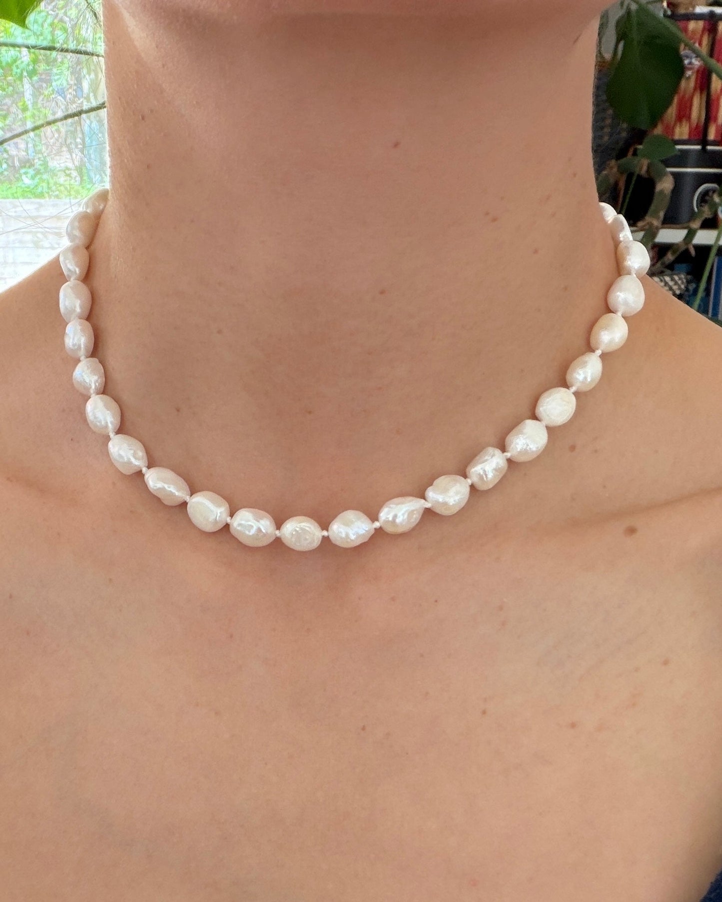 Ugly Pearl - Silk Knotted Necklace