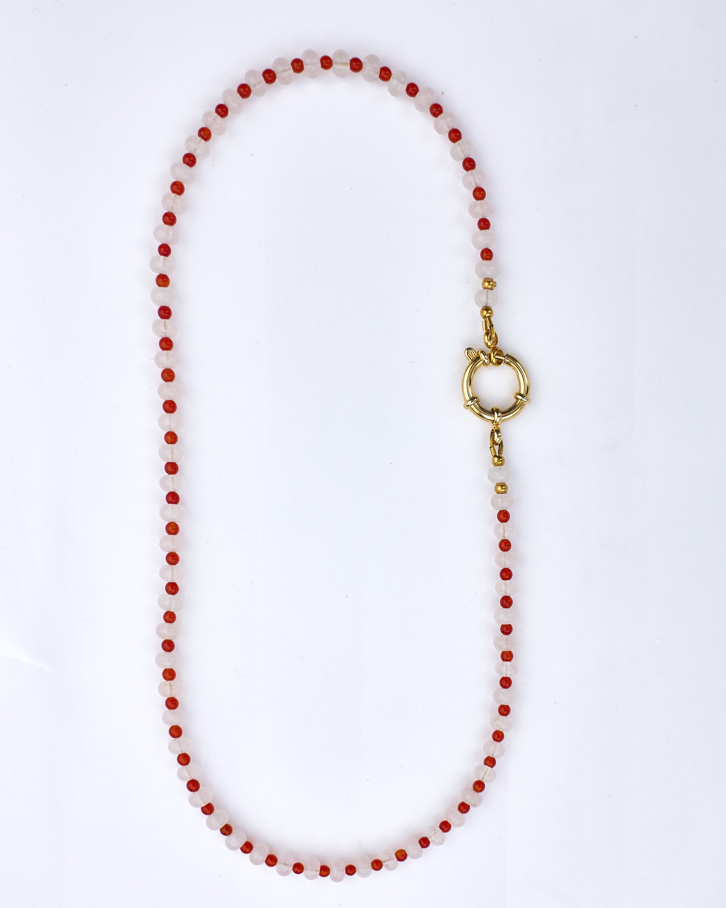 Gingham | Rose Quartz & Agate | Glasses Chain