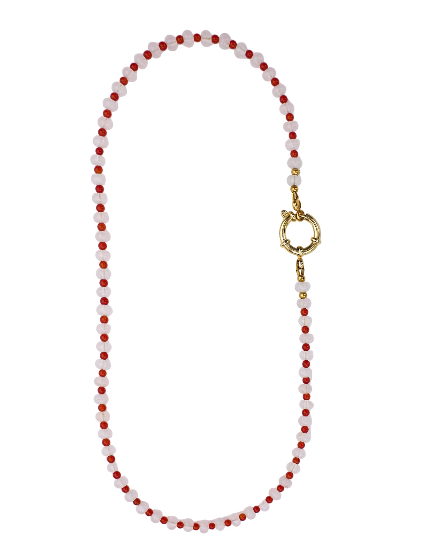Gingham | Rose Quartz & Agate | Glasses Chain