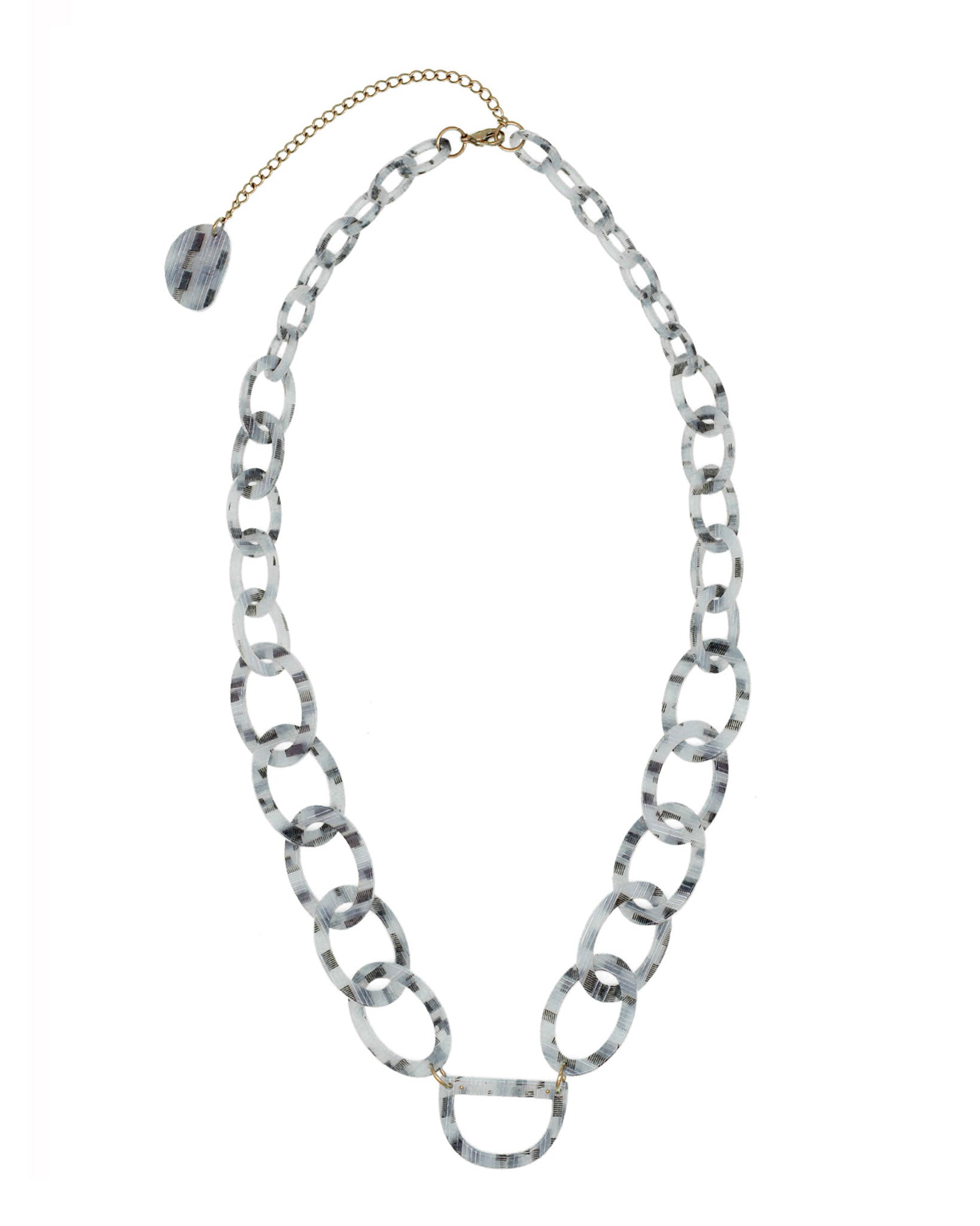 Original D Necklace | Metallic checks | Glasses Chain | RASSIN & SHEN