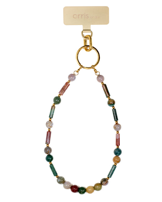 The O Gemstone Phone Wrist Strap | Indian Agate