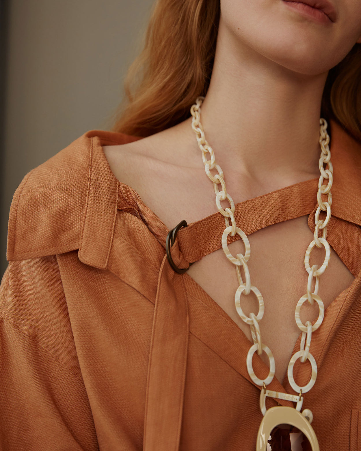 Original D Necklace | Mother of Pearl | Glasses Chain | RASSIN SHEN